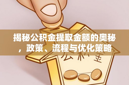 黑水揭秘公积金提取金额的奥秘，政策、流程与优化策略
