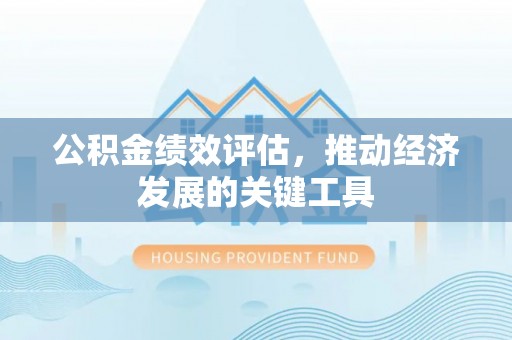黑水公积金绩效评估，推动经济发展的关键工具