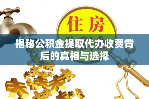 黑水揭秘公积金提取代办收费背后的真相与选择