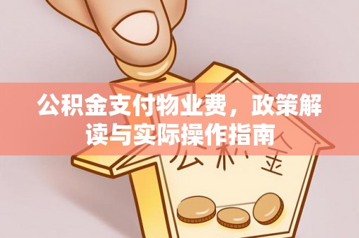 黑水公积金支付物业费，政策解读与实际操作指南