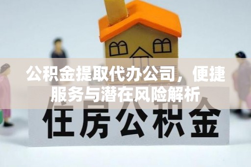 黑水公积金提取代办公司，便捷服务与潜在风险解析