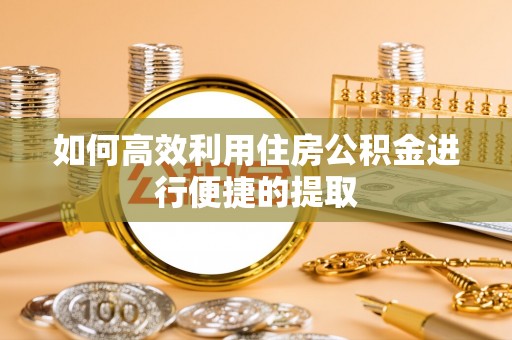 黑水如何高效利用住房公积金进行便捷的提取