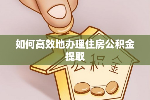 黑水如何高效地办理住房公积金提取